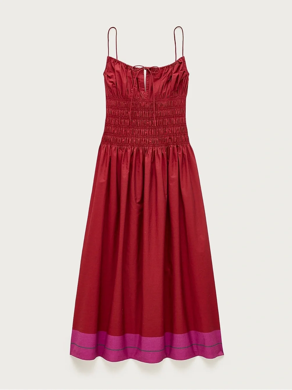 NEW J. Crew Reverie dress in colorblock cotton poplin